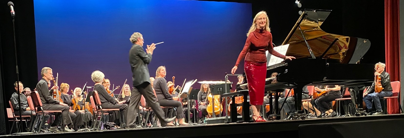 Karen Allred and RSO orchestra